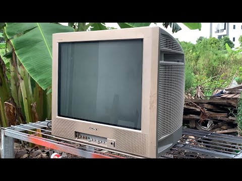 Restoration SONY Trinitron "KV - TG21M80/N" TV That Was Severely Damaged Beyond Repair
