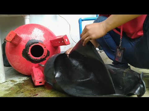How to replace varem exploded bladder tank rubber 100 liters capacity