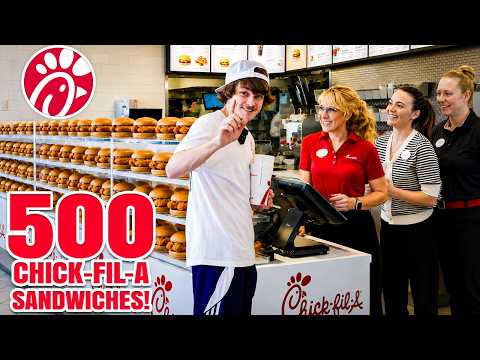 500 Chick-Fil-A Sandwiches For The Homeless!