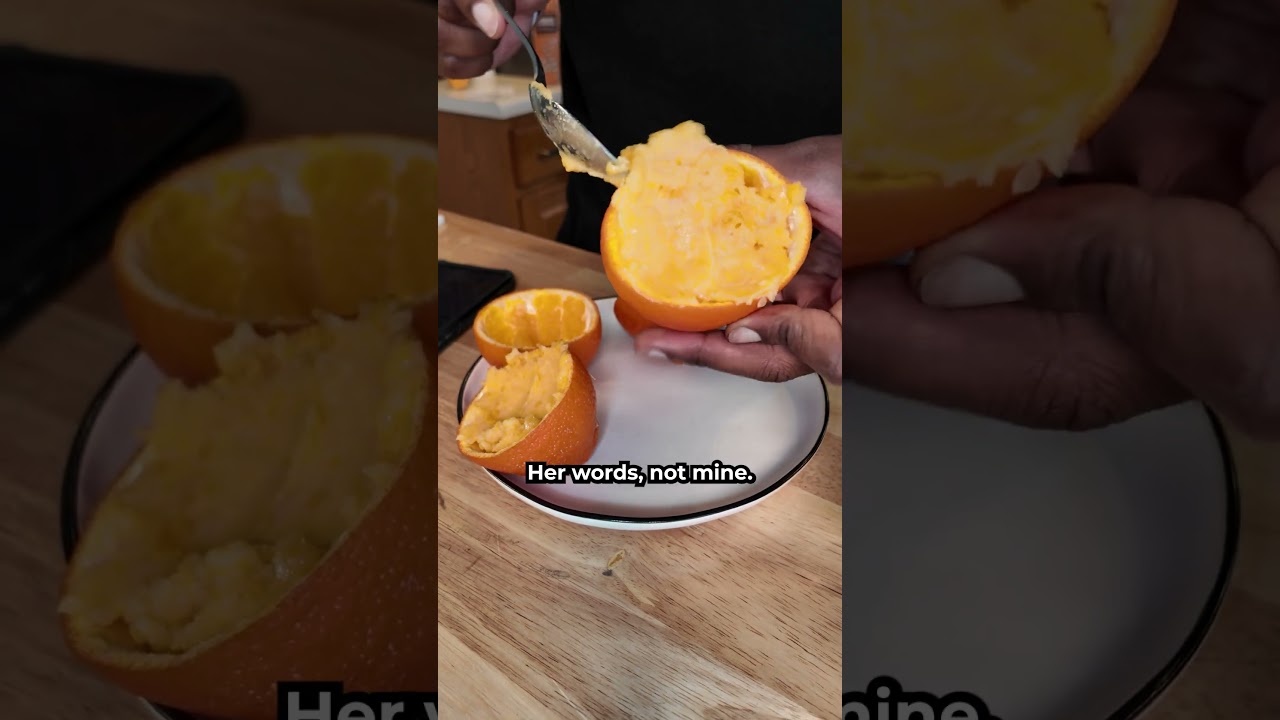 Orange Sorbet for Hair Growth?! #foodreview #icecream #recipe