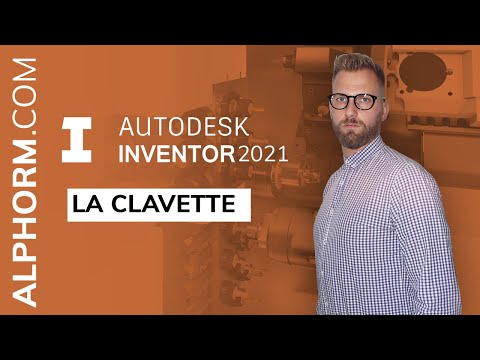 La clavette sous Autodesk Inventor 2021 Vidéo Tuto