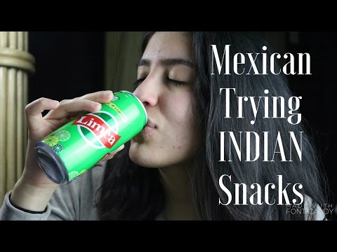 Hispanic Trying Indian Snacks