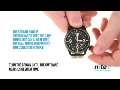 Setting the GMT hand - ICON models