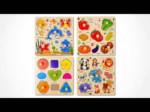 Apprends les Noms, Formes et Couleurs des Animaux | Nouveau Puzzle d’Activités