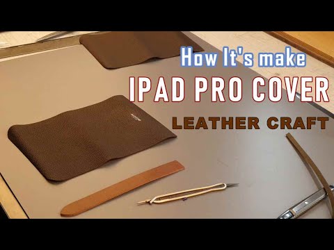 [Leather Craft] MAKING A IPAD PRO COVER (2nd GEN) 12"/HANDMADE /DIY/가죽공예/아이패드프로/