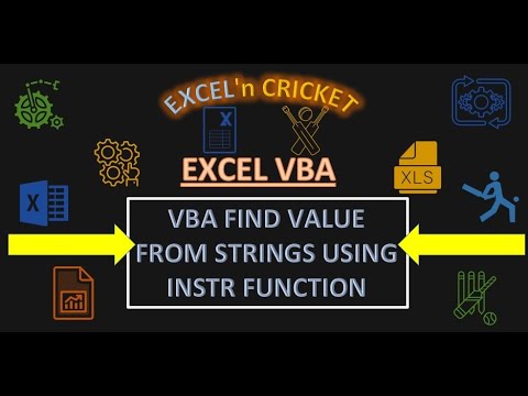 Excel VBA INSTR Function