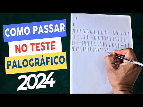 COMO PASSAR NO TESTE PALOGRÁFICO 2024 - Psicotécnico Detran, Concursos e Vaga de Emprego em 2024