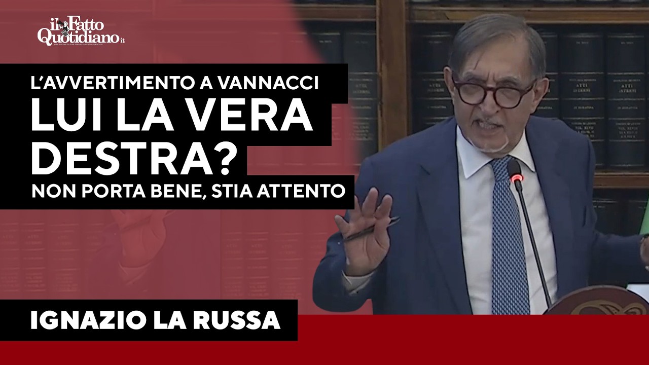 L'avvertimento di La Russa a Vannacci: "Non porta bene dichiarare di essere la vera destra"