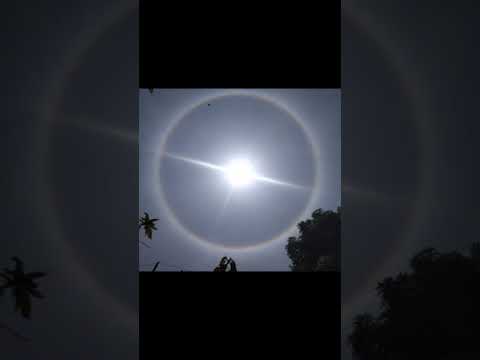 jharkhand lohardaga me surajke aage ring shape kisi anhoni ghatna ka sanket hai#shorts  #sun viral