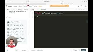 Leetcode Solution - 2351 First Letter to Appear Twice