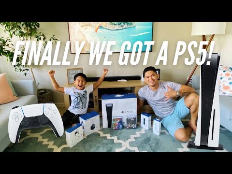 FINALLY WE GOT A PS5! | SONY PLAYSTATION 5 UNBOXING, SETUP, AND TESTING PS5 DISC