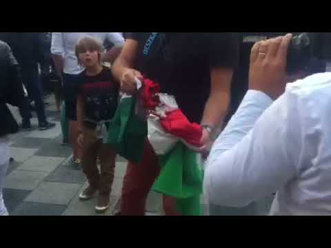 Zászlóégetés Kolozsváron