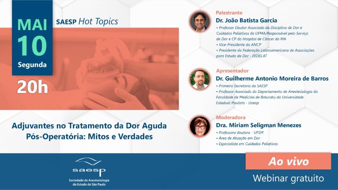 Adjuvantes no Tratamento da Dor Aguda Pós-Operatória: Mitos e Verdades