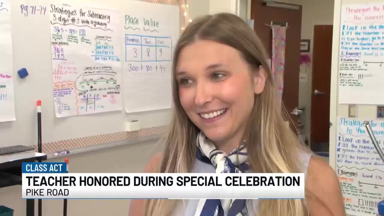 Pike Road teacher celebrates her birthday and accomplishments in the classroom