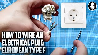 How to WIRE an ELECTRICAL PLUG (EU type F) safe and easy