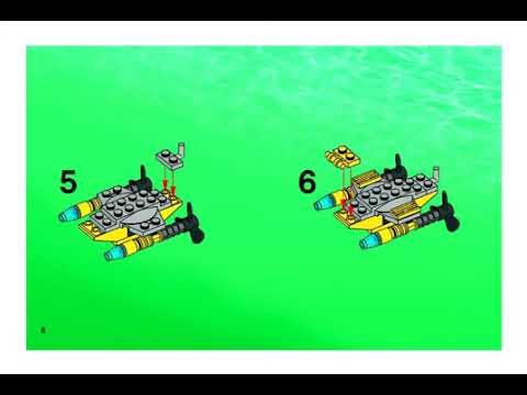 BUILDING INSTRUCTIONS FOR LEGO AQUA RAIDERS DEEP SEA TREASURE HUNTER    7770