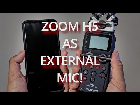 ZOOM H5 - How to use as External Mic on Android Phones
