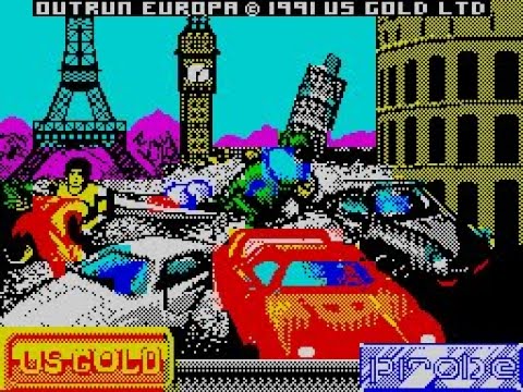 Out Run Europa Review for the Sinclair ZX Spectrum by John Gage
