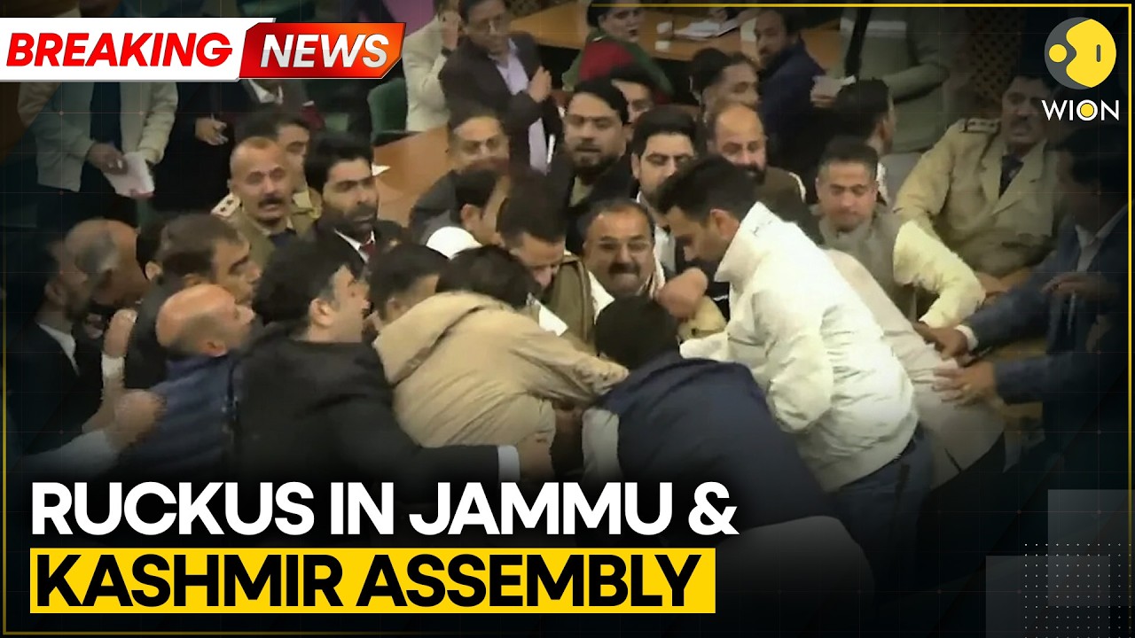 Jammu-Kashmir Assembly: BJP Members Oppose Manner of Taking in Resolution | WION Breaking