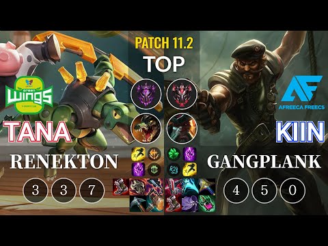 JAG TaNa Renekton vs AF Kiin Gangplank Top - KR Patch 11.2