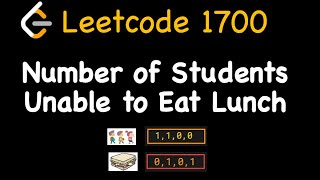 YouTube video 'Leetcode 1700: Number of Students Unable to Eat Lunch'