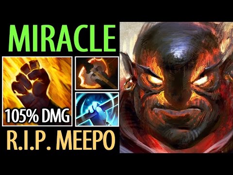 Miracle- [Ember Spirit] RIP Meepo with 105% Cleave Damage- Dota2 7.04