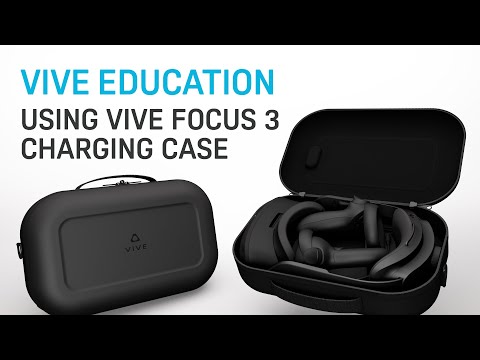 Using VIVE Focus 3 Charging Case