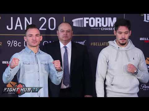 Mike Chandler vs Goiti Yamauchi Full Face Off Video- Bellator 192