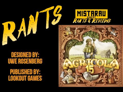 Agricola 15th Anniversary Edition Rant