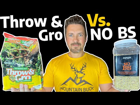 Throw & Gro Vs No BS: Deer Choose Which is BEST! Evolved Harvest or Domain Outdoor No Till Food Plot