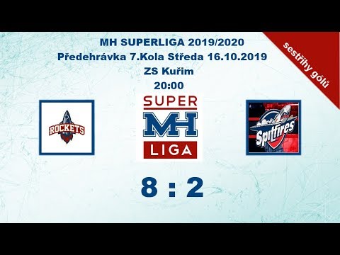 MH SUPERLIGA 7.kolo 2019/2020 Rockets vs Spitfires 8:2 - sestřihy gólů