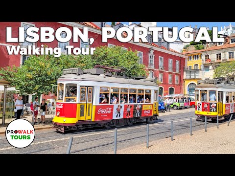 Lisbon, Portugal Walking Tour - 4K with Captions