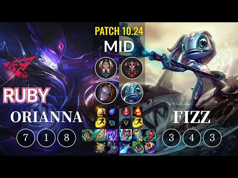 RW Ruby Orianna vs Fizz Mid - KR Patch 10.24