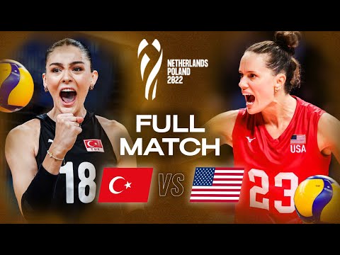 USA 🇺🇸 vs. Turkiye 🇹🇷 - Quarter Final | 2022 Women's World Championships - Full Match | Volleyball