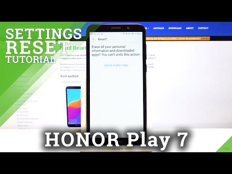 Hard Reset HUAWEI Honor Play 7 – Reset Settings