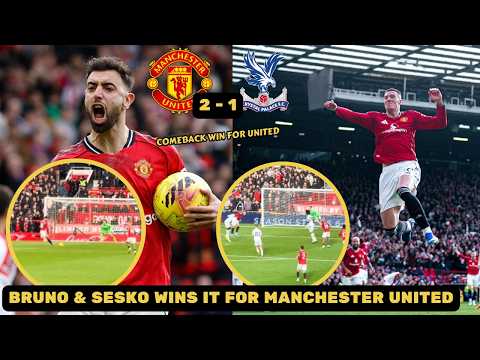 Bruno Fernandes and Benjamin Sesko Goal vs Crystal Palace