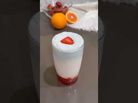 3-Color Strawberry Coconut Drink 🍓🥥 Great For...