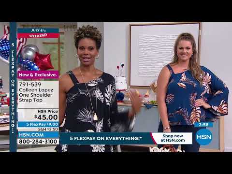 Colleen Lopez One Shoulder Strap Top