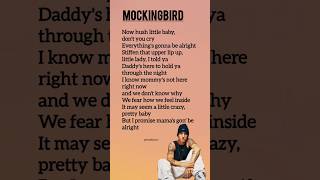 Mockingbird Lyrics - Eminem #mockingbird #lyrics #eminem #rap #rapper