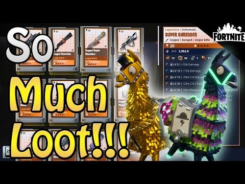 FORTNITE - My Luckiest Llama Opening (12 Into The Storm And 3 Legendary Troll Stash Llamas) Video