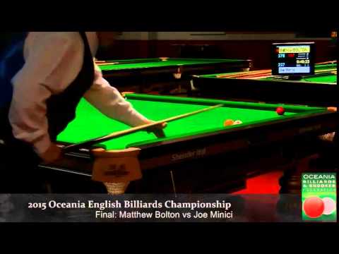 Final Session 1: Oceania English Billiards Championship 2015