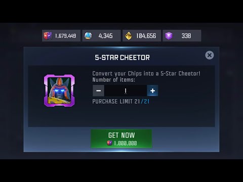 1 Million Chips Spent 5-Star Cheetor | Transformers: Forged to Fight