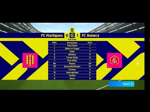 EFootball 25 FC Annecy | Matchday 2 | FC Martigues vs FC Annecy "LIGUE 2 BKT"