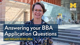 Tips on Applying to the Michigan Ross BBA Program