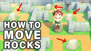 How to MOVE your Rocks on your Island ► Animal Crossing: New Horizons