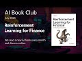 AI Book Club Reinforcement Learning For Finance July 2025