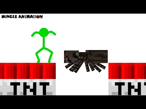 Stickman VS Minecraft: TNT Skyblock - AVM Shorts Animation