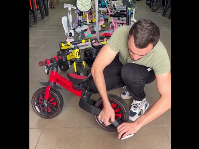 Дитячий велосипед біговел трансформер FAST Синій