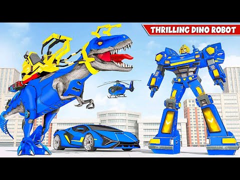 Dino Transform Robot Car: Robot Multiple Transformers Battle of City Game #2 | Android iOS Gameplay