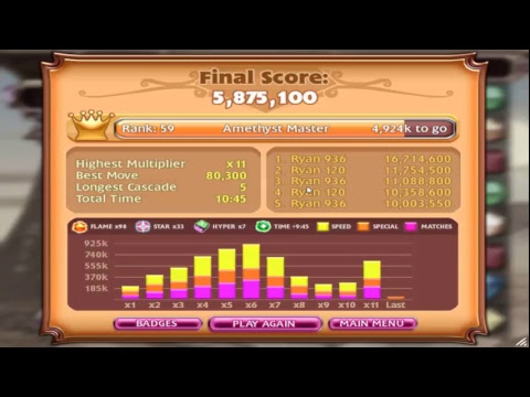 Bejeweled 3:  Electric Lightning Mode Grind!